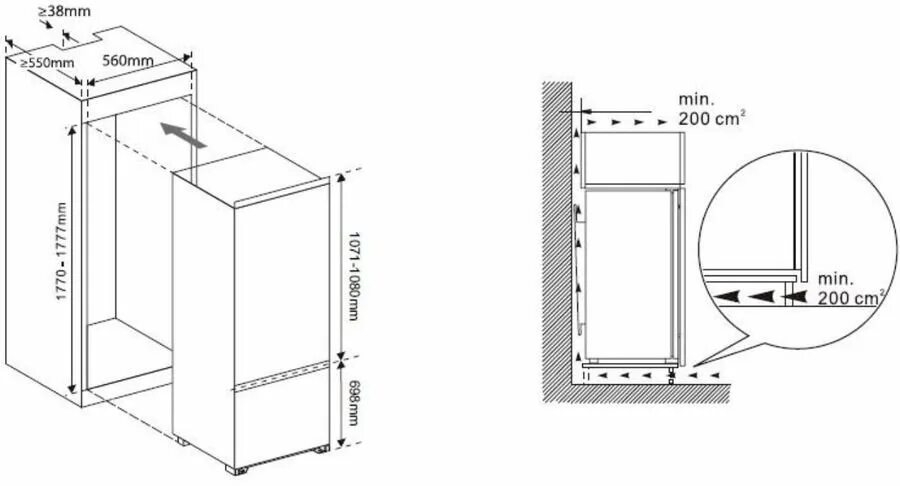 Hbw5518eru схема установки Встраиваемый холодильник Pozis RK-256bi купить недорого в Москве