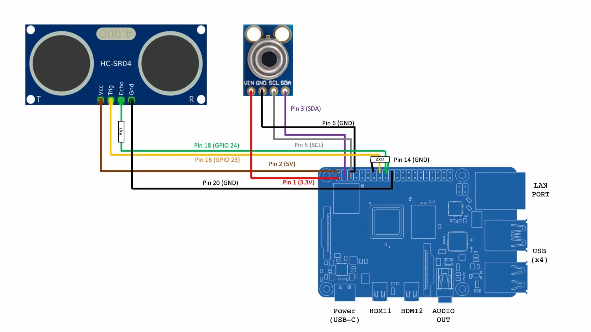 Hc sr04 схема подключения без ардуино python - Ultrasonic range sensor (HC-SR04) giving inconsistent readings on Raspb