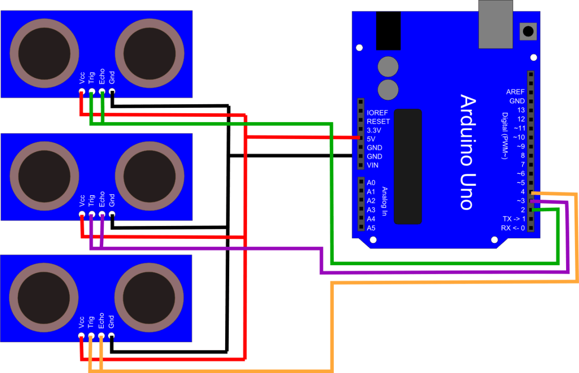 Hc sr04 схема подключения без ардуино Ultrasonic Sensors - Bot BlogBot Blog