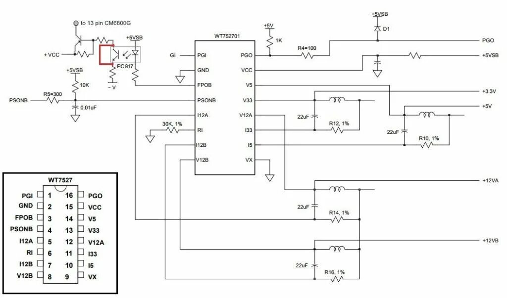 Ps2505 1 типовое подключение Переделка компьютерного блока питания FSP ATX-500PNR 500W в зарядное устройство 
