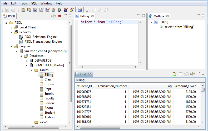 Psql удаленное подключение Using PSQL Control Center