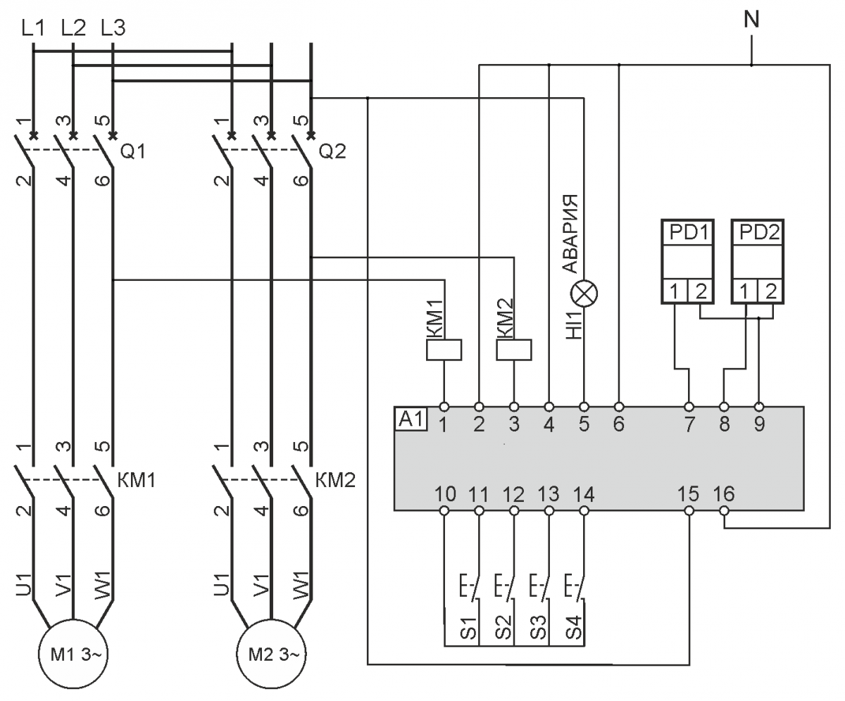 Pu7630220ac 8108 rv 4 схема подключения Контроллер управления резервным вентилятором КР21 ЗАО НЗВЗ "Волгопромвентиляция"