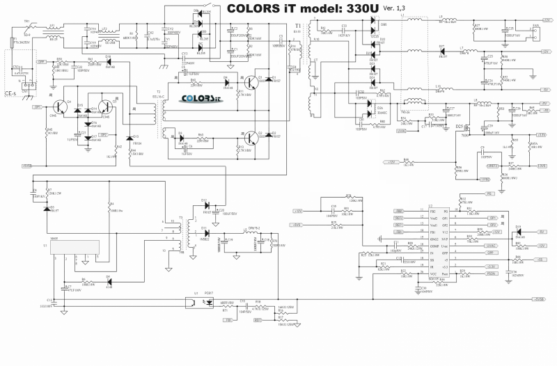 Pu7630220ac 8108 rv 4 схема подключения Форум РадиоКот * Просмотр темы - Нужна схема защиты tl494 на компораторе
