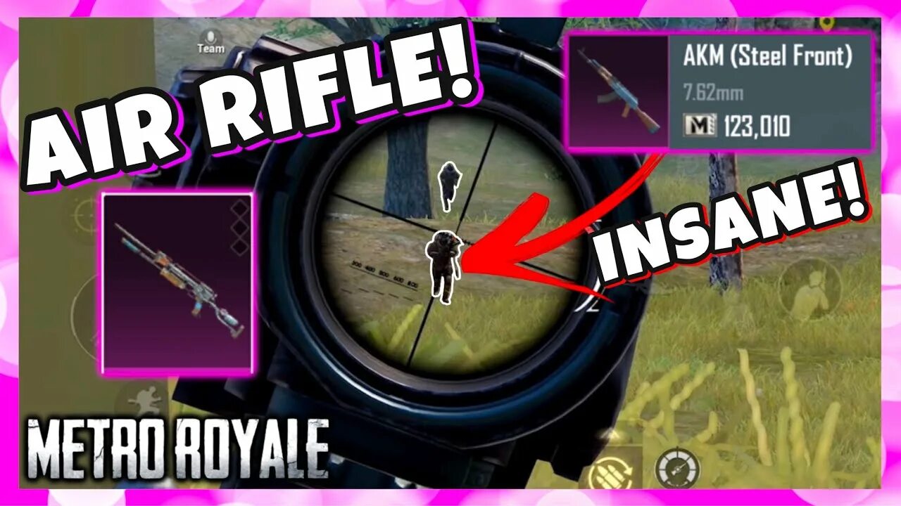 Pubg mobile метро рояль фото Air Rifle vs AKM Steel Front CRAZY Loot in Metro Royale! PUBG MOBILE Metro Royal