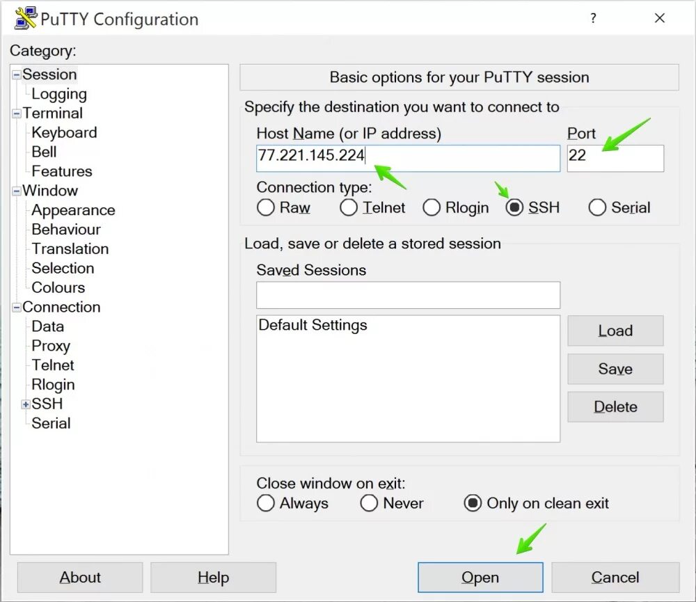Putty подключение к виртуальной машине Как подключиться к серверу по SSH designinte.com