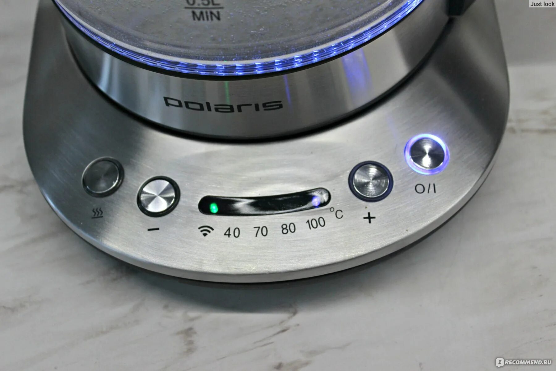 Pwk 1725cgld как подключить к алисе Электрический чайник Polaris PWK 1775CGLD WIFI IQ Home - "Кипячу воду не вставая