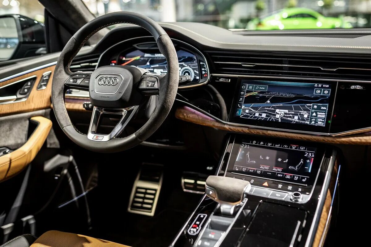 Q8 фото салона Audi показала уютную роскошь Q8 Galaxy Blue Allroader.ru Дзен