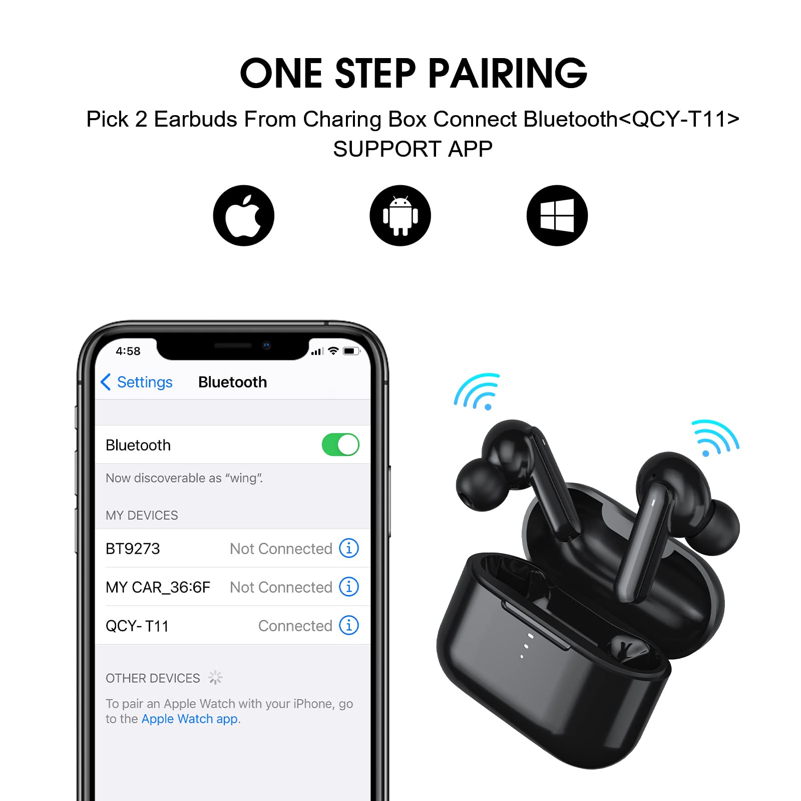 Qcy подключение к телефону qcy t11 amazon Cheap Sell - OFF 63