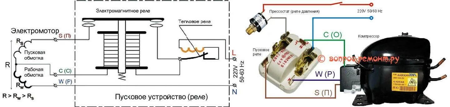 Qps2 c15md3 схема подключения реле Запуск компрессора фото - DelaDom.ru