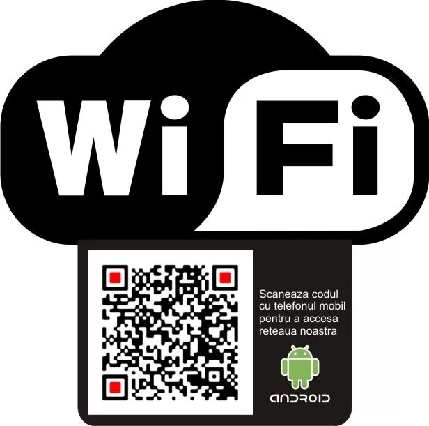 Qr код для подключения умного дома Pardon Caffe Sibiu - QR Code WiFi network