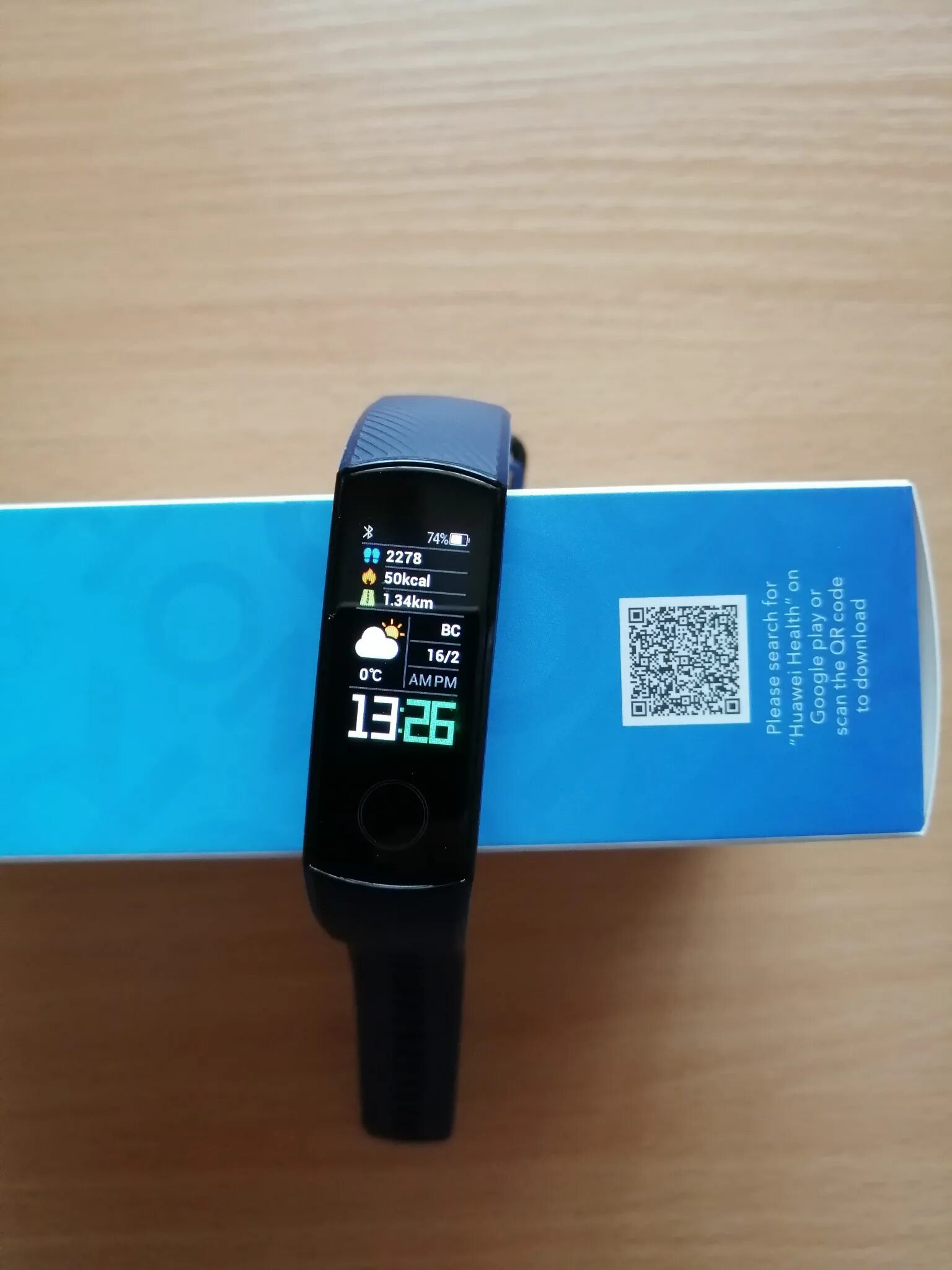 Qr код honor band 3 для подключения Фитнес-браслет Honor Band 5 Синий 55024129 - купить по низкой цене в интернет-ма