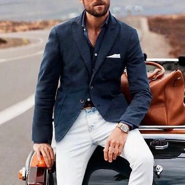 Quiet luxury мужской стиль Have a nice day! #styleiswhat Mens jeans guide, White jeans men, Business attire