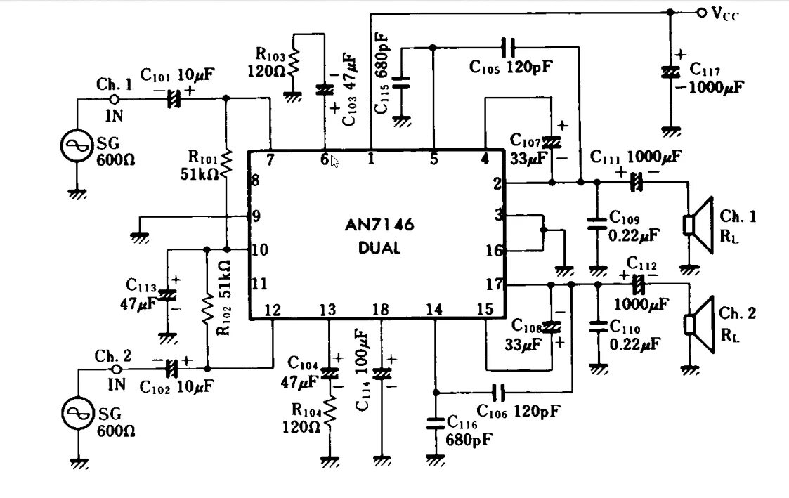 Ra80h1415m1 схема усилителя AN7146M усилители сигнала, мощности