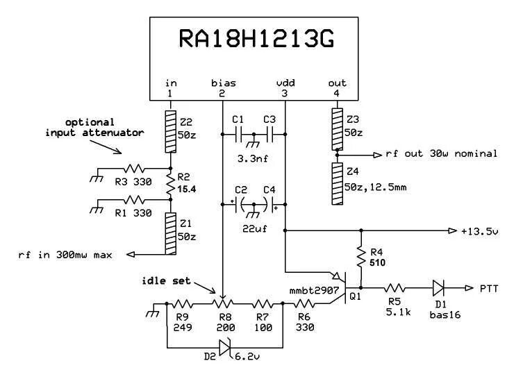 Ra80h1415m1 схема усилителя Mosfet Module Amplifier Construction Tips