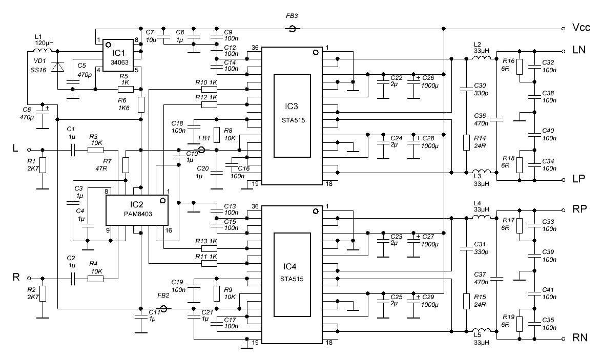 Ra80h1415m1 схема усилителя УМЗЧ на базе STA515