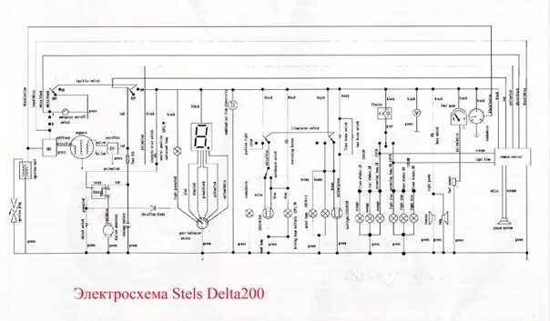 Racer skyway схема подключения панели Мануал Stels Delta 200 - Фотография 3 из 40 ВКонтакте