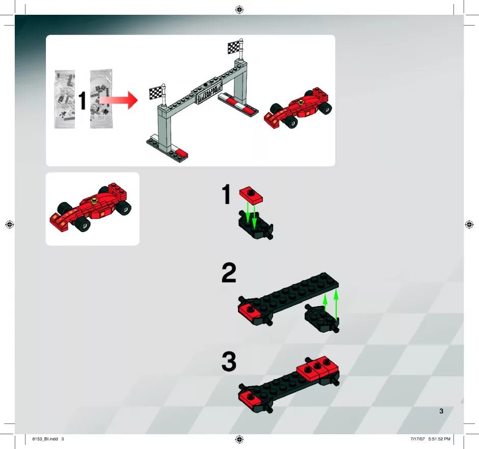 Racers инструкция по сборке Lego 8153 Грузовик Феррари F1: описание, детали. Инструкция по сборке