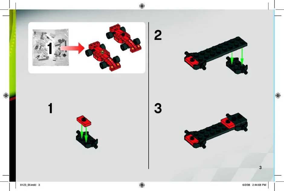 Racers инструкция по сборке Lego 8123 Гонщики Феррари F1: описание, детали. Инструкция по сборке