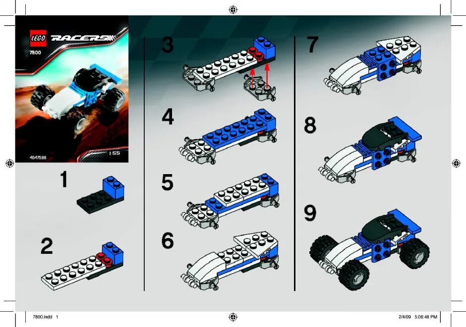 Racers инструкция по сборке Lego 7800 Off Road Racer: описание, детали. Инструкция по сборке