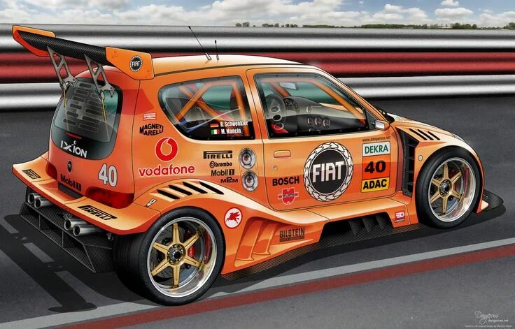 Racing team тюнинг автомобилей Fiat 600 Twin Turbo by dangeruss.deviantart.com on @deviantART Fiat 600, Fiat, T