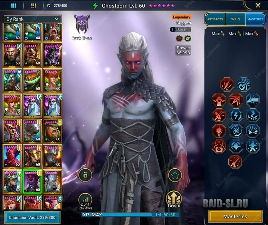 Raid во что одеть Князь ночи Raid Shadow Legends