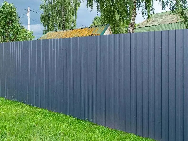 Ral 7004 какой цвет фото забора Профлист С 10 окрашенный t - 0.45 мм МАТОВЫЙ ГРАФИТ RAL 7024 для забора - С 10 -