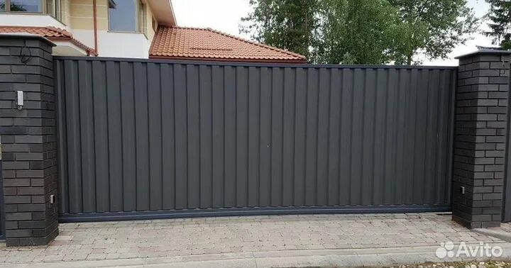 Ral 7024 какой цвет фото забора Профлист для забора серый графит купить в Туле Товары для дома и дачи Авито