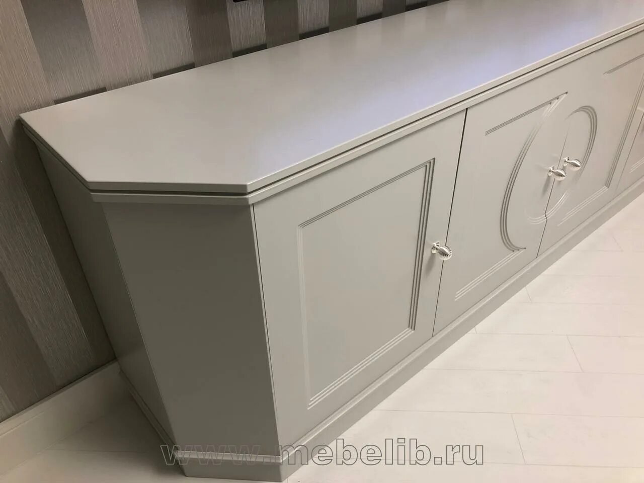 Ral 9002 в интерьере стены Шкаф-витрина и тумба ТВ - мебель в гостиную