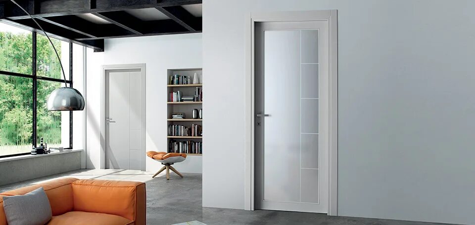 Ral 9016 в интерьере двери двери, это производит двери - FIORAVAZZI