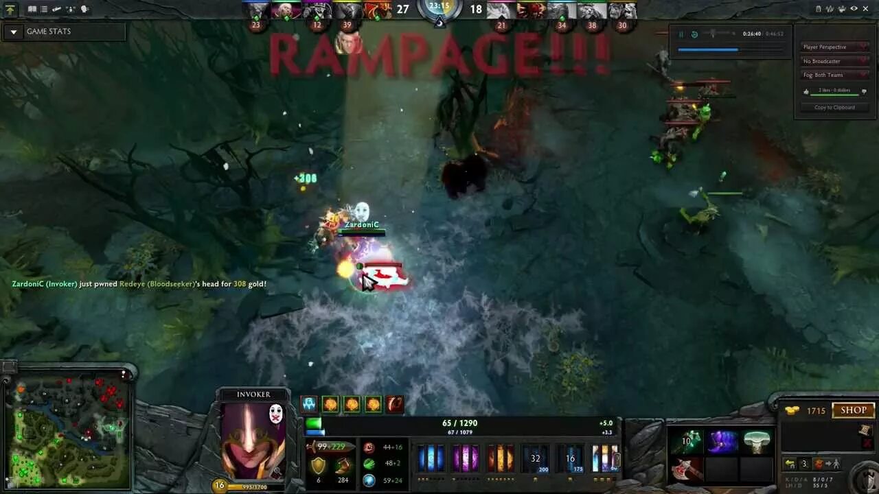 Rampage 221 й квартал 4 фото DOTA 2 EPIC INVOKER RAMPAGE !!! By ZardoniC HD MAX SETTINGS - YouTube