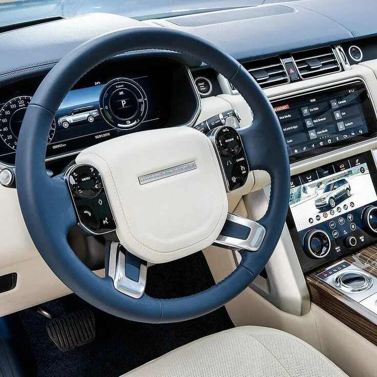 Range rover салон фото Range Rover P400e 2019 Interior da futra versão plug-in do SUV de luxo inglês. O