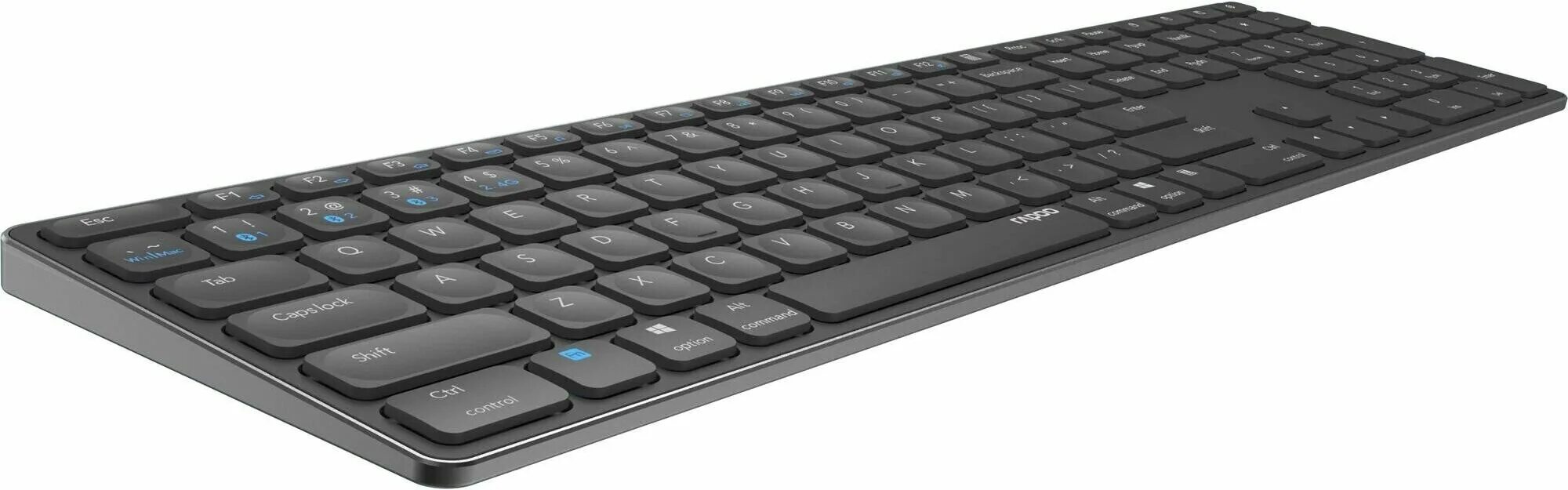 Rapoo клавиатура беспроводная как подключить Клавиатура Rapoo E9800M DARK GREY серый (14517) - купить в интернет-магазине по 