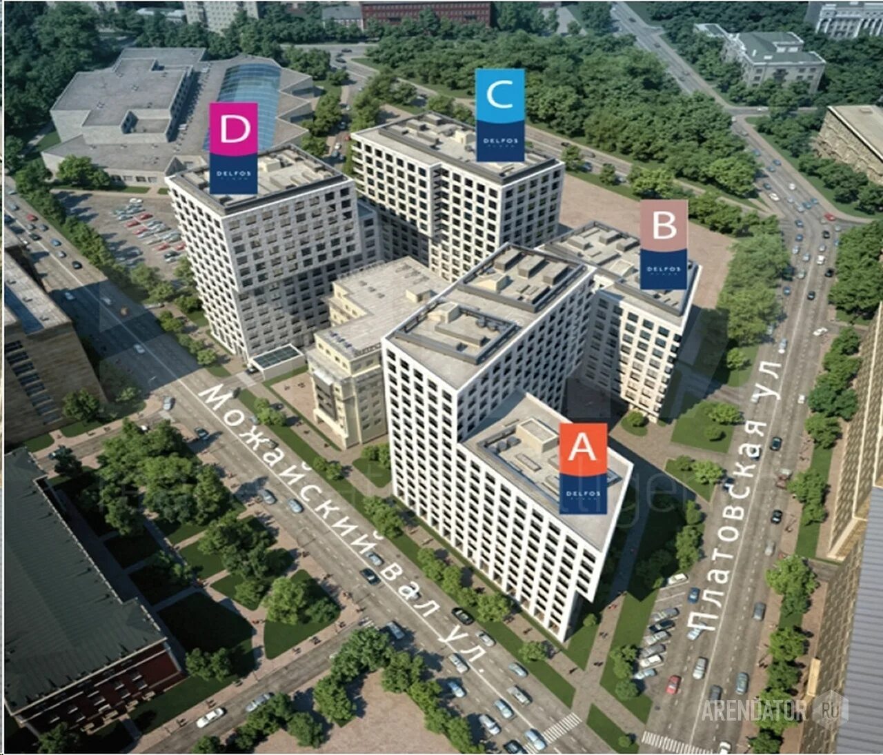 Raylife ул можайский вал 4 фото Аренда офиса 797 м² в жилом комплексе Atlantic Apartments, Атлантик Апартментс, 