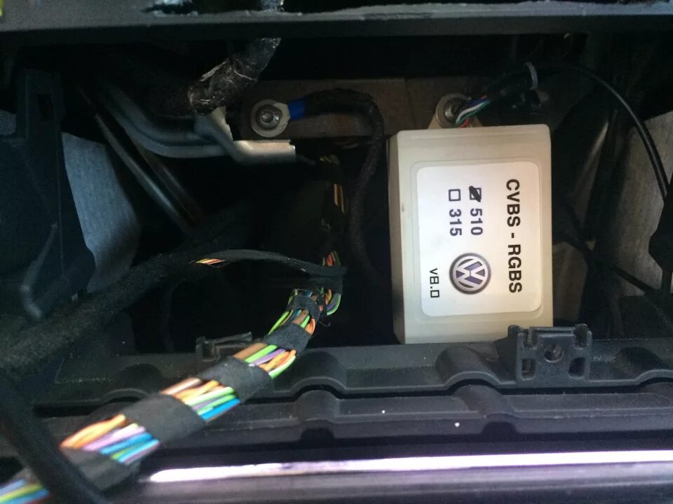 Rcd 510 подключение камеры заднего вида Подключение камеры заднего вида и USB/AUX к RCD 510 Delphi - Volkswagen Passat B