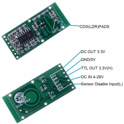 Rcwl 0515 схема подключения датчика 1/5/10/20 x RCWL-0516 Microwave Radar Sensor Human PIR Motion Detector Module eB