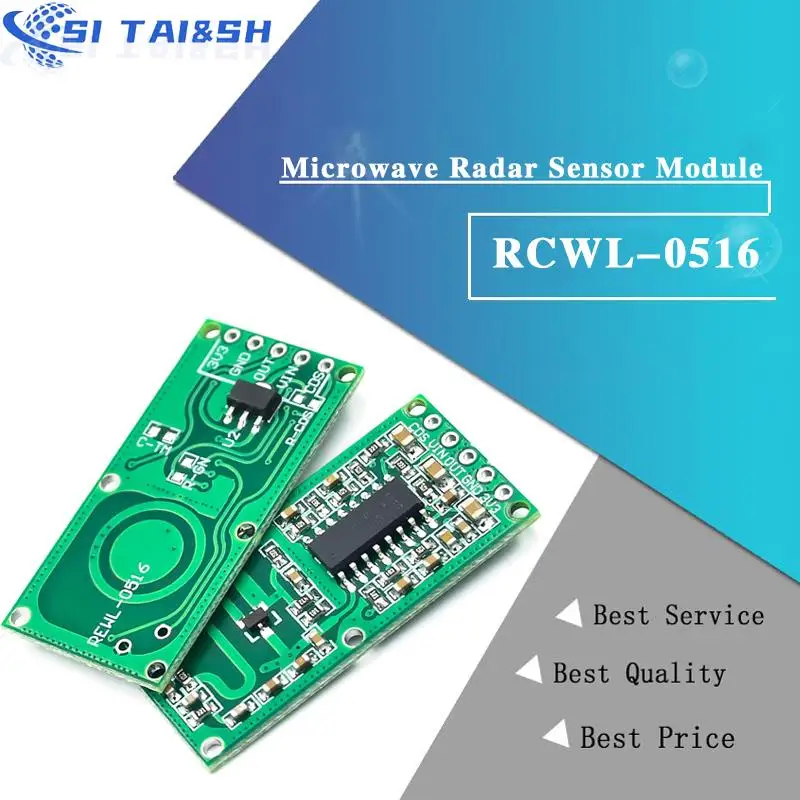 Rcwl 0516 микроволновый радар датчик схема подключения 2pcs умная электроника RCWL-0516 микроволновый радар Датчик Модуль индукции чело