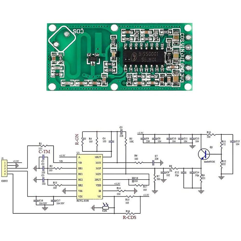 Rcwl 0516 микроволновый радар датчик схема подключения RCWL-0516 RCWL 0516 Микроволновой радарный датчик Модуль индукционного переключа