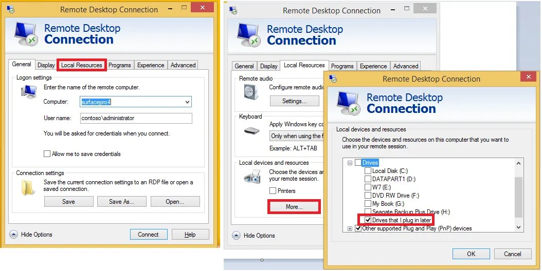 Rdp панель подключений USB DLP in Azure, Hyper-V and RDP squadra technologies