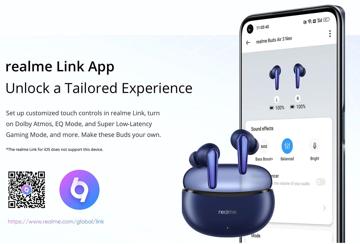 Realme buds air 3 подключение к пк Buy Realme Techlife T100 TWS Earbuds with 28 Hours Playback, IPX5 Water Resistan