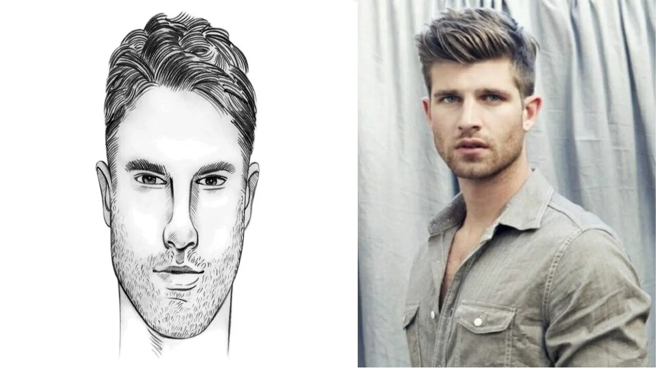 Rectangle face прически мужские Haircut For Oval Face Male 2017 - Wavy Haircut