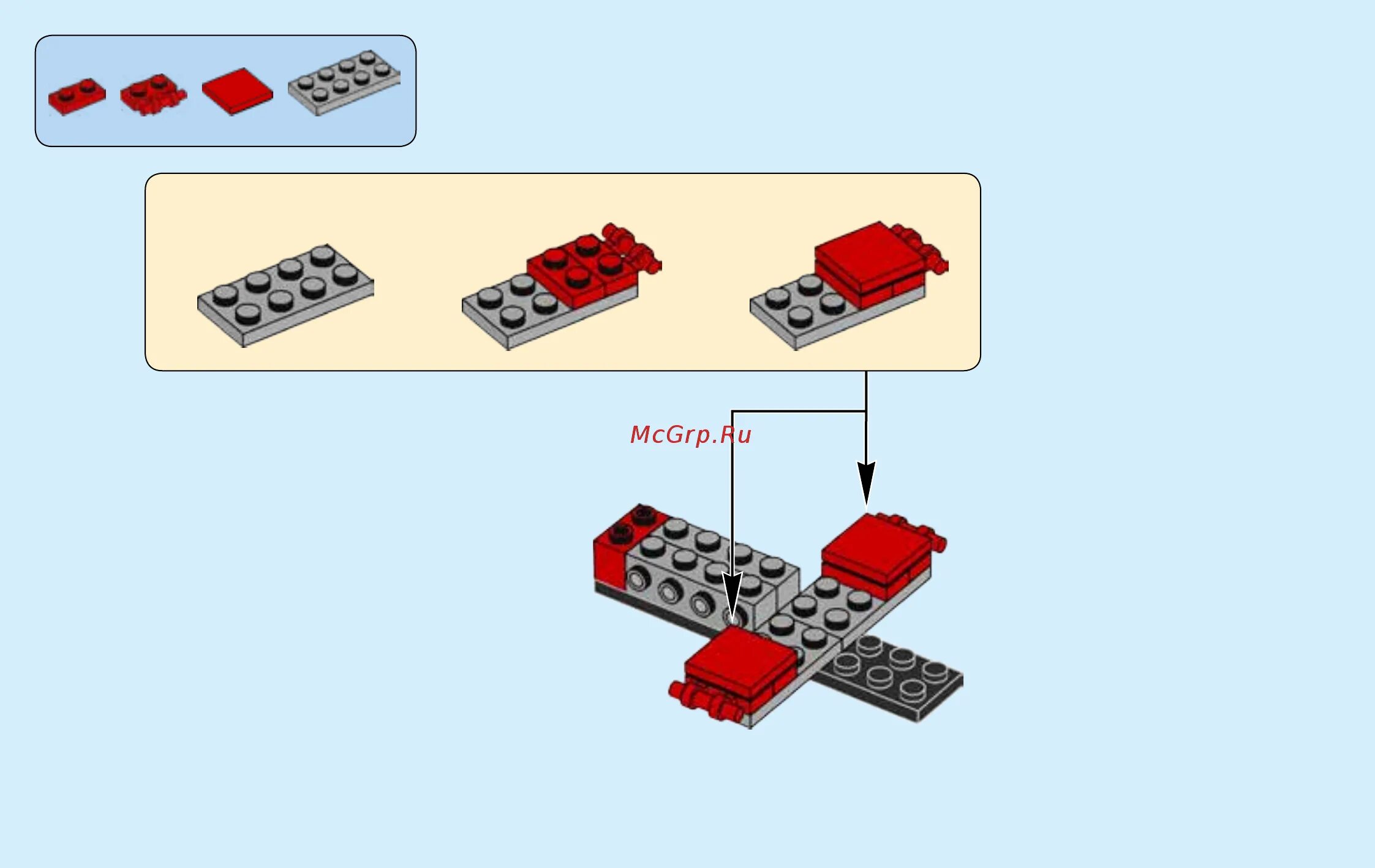 Red инструкции по сборке Lego Creator Красный вертолёт (31057) Инструкция по эксплуатации онлайн 4/32 306