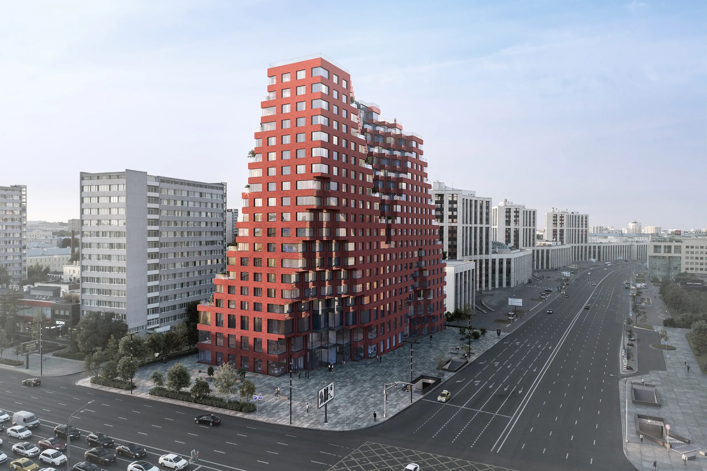 Red7 просп академика сахарова 7 фото МФК "RED7", МФК RED7, RED7"RED7" 23-этажный дом по адресу г. Москва, район Красн