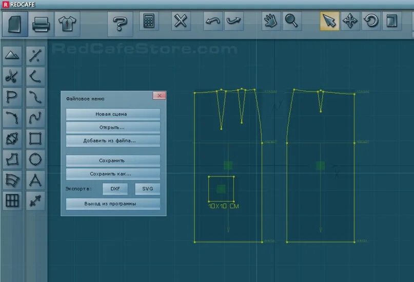 Redcafe программа для выкроек скачать Краткая инструкция как экспортировать и правильно открывать в других CAD програм