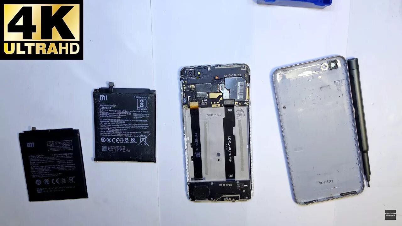Redmi 5a замена аккумулятора самостоятельно Xiaomi Redmi Note 5A - замена аккумулятора / battery replacement - YouTube