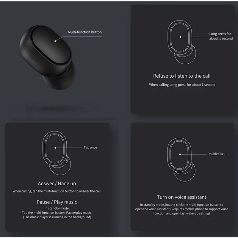 Redmi airdots 2 подключение Tws-стереонаушники Xiaomi Redmi Airdots 2 с поддержкой Bluetooth 5,0 и функцией 