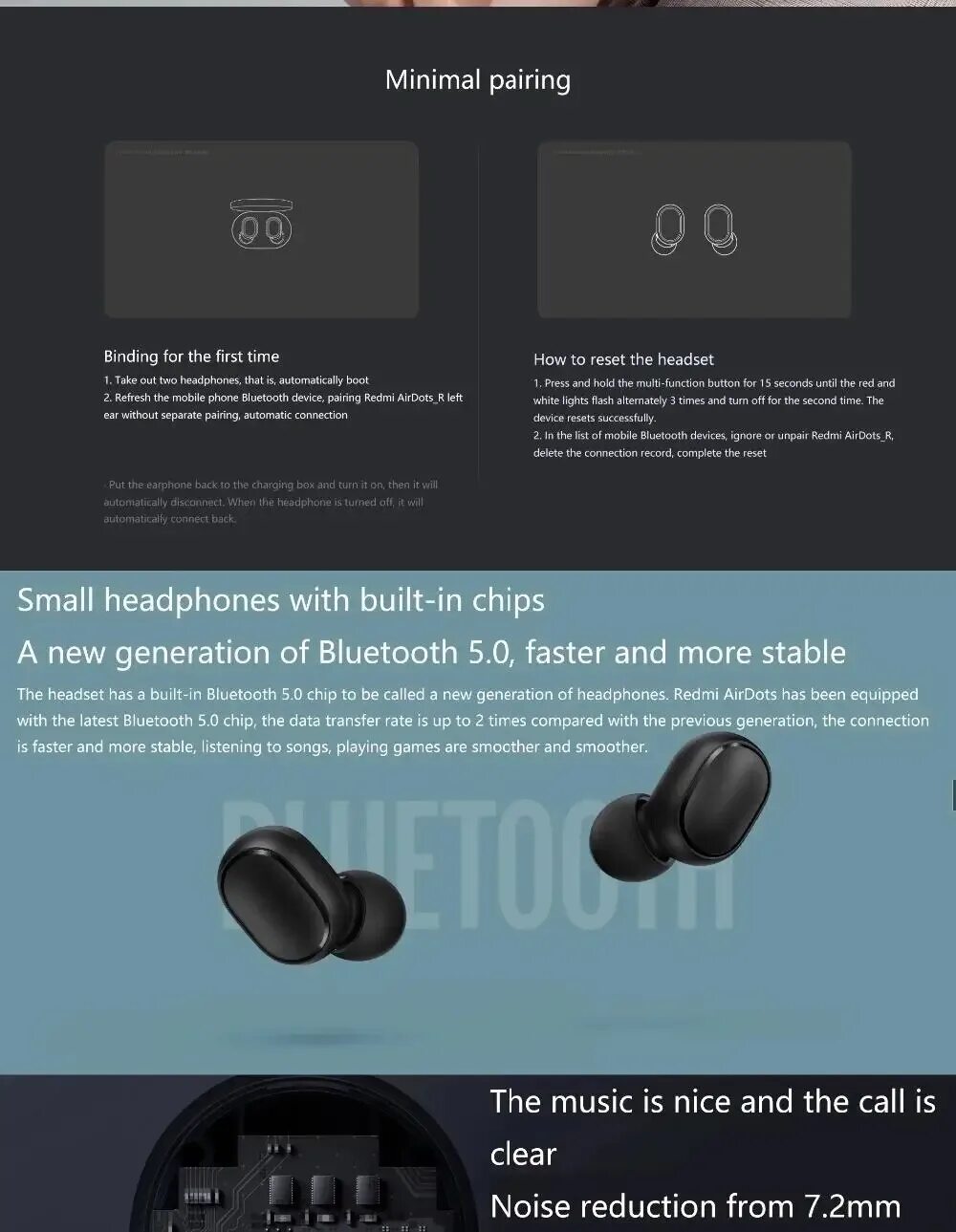 Redmi airdots 2 подключение Оригинальные наушники Xiaomi Redmi Airdots 2, 50/100 шт., беспроводные наушники 