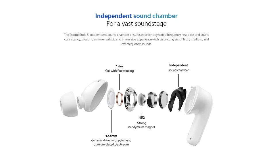 Redmi buds 5 подключение к двум устройствам Global Version Xiaomi Redmi Buds 5 Earphone NC 40Hours Long Battery Life eBay