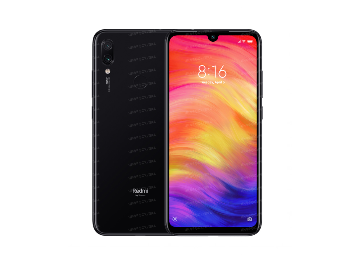 Redmi note 7 фото Купить телефон xiaomi redmi note 7 4/64 гб черный новый в магазине Цифроскупка в