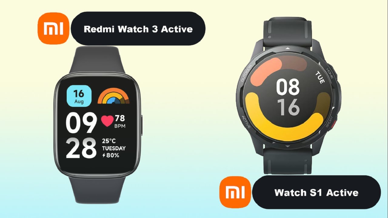 Redmi watch 3 active подключение xiaomi redmi watch 3 active vs xiaomi watch s1 active comparison - YouTube