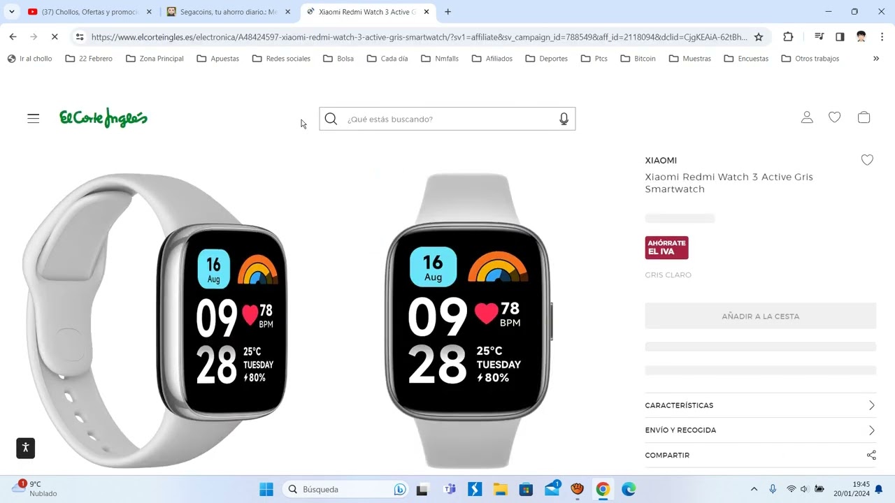 Redmi watch 3 active сбой подключения ⌚ *Oferta El Corte Inglés! Xiaomi Redmi Watch 3 Active Gris Smartwatch barato 35